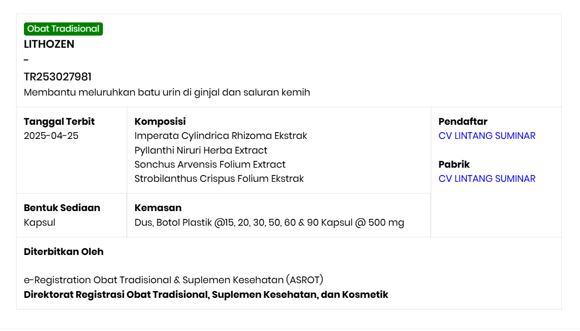 obat untuk batu ginjal