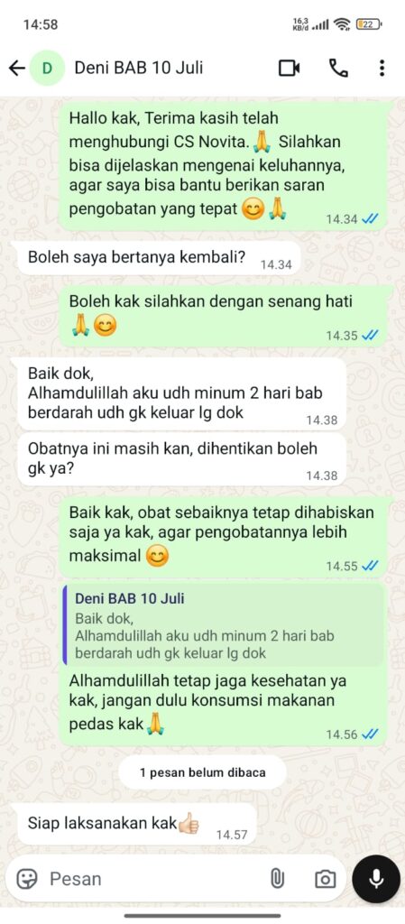 Obat BAB Keluar Darah